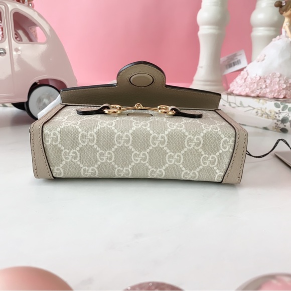 👜 GUCCI 🌺 Horsebit 1955 mini bag - Picture 5 of 16